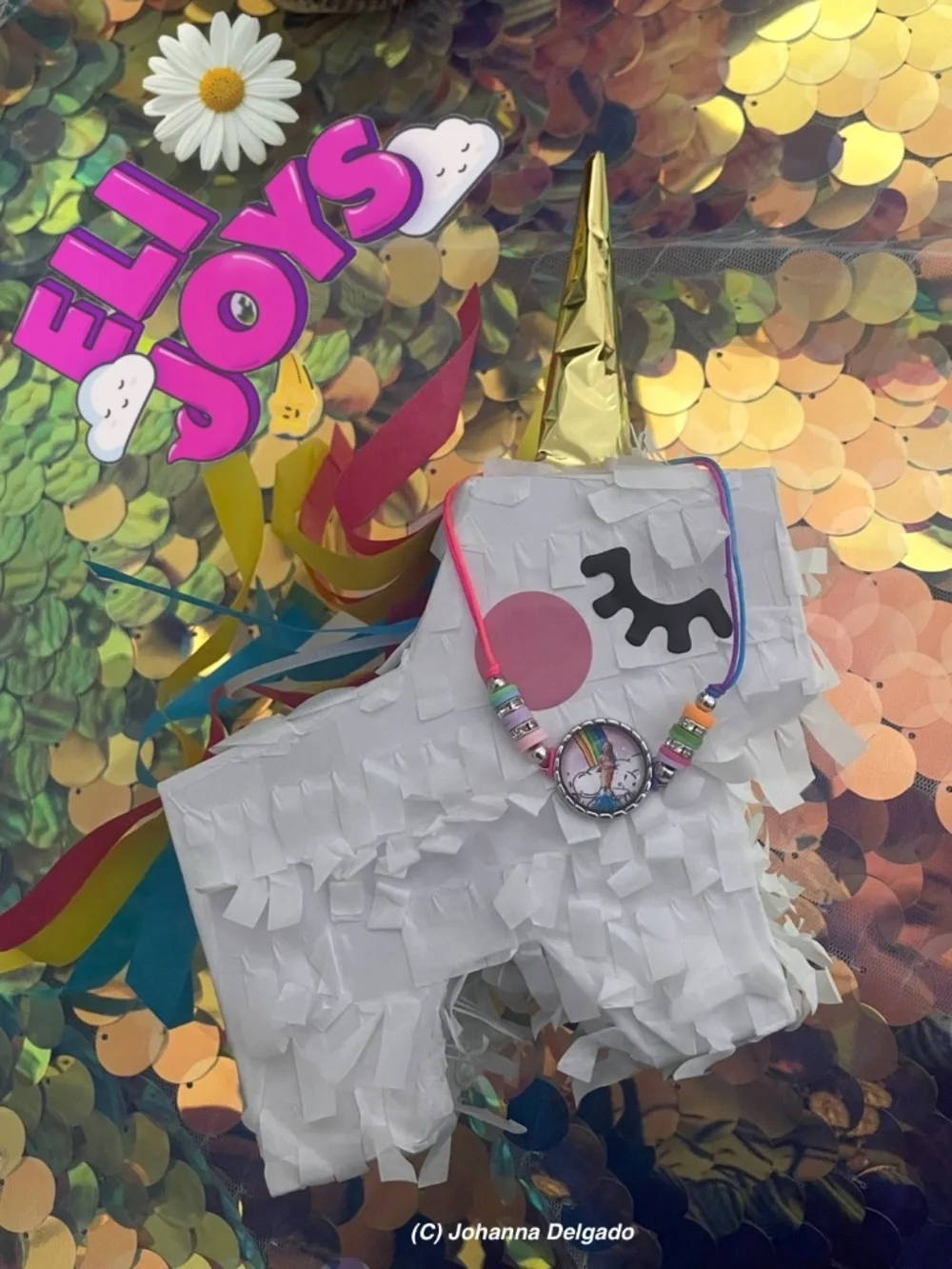 (C) JD, Mermaid Princess Neon and beads bracelet.